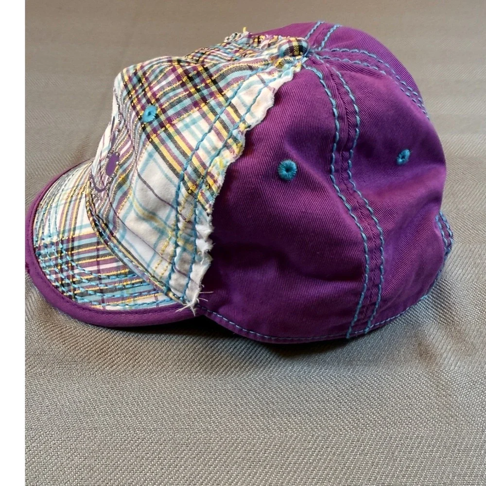 Disney Purple Plaid Mickey Mouse Baseball Cap
